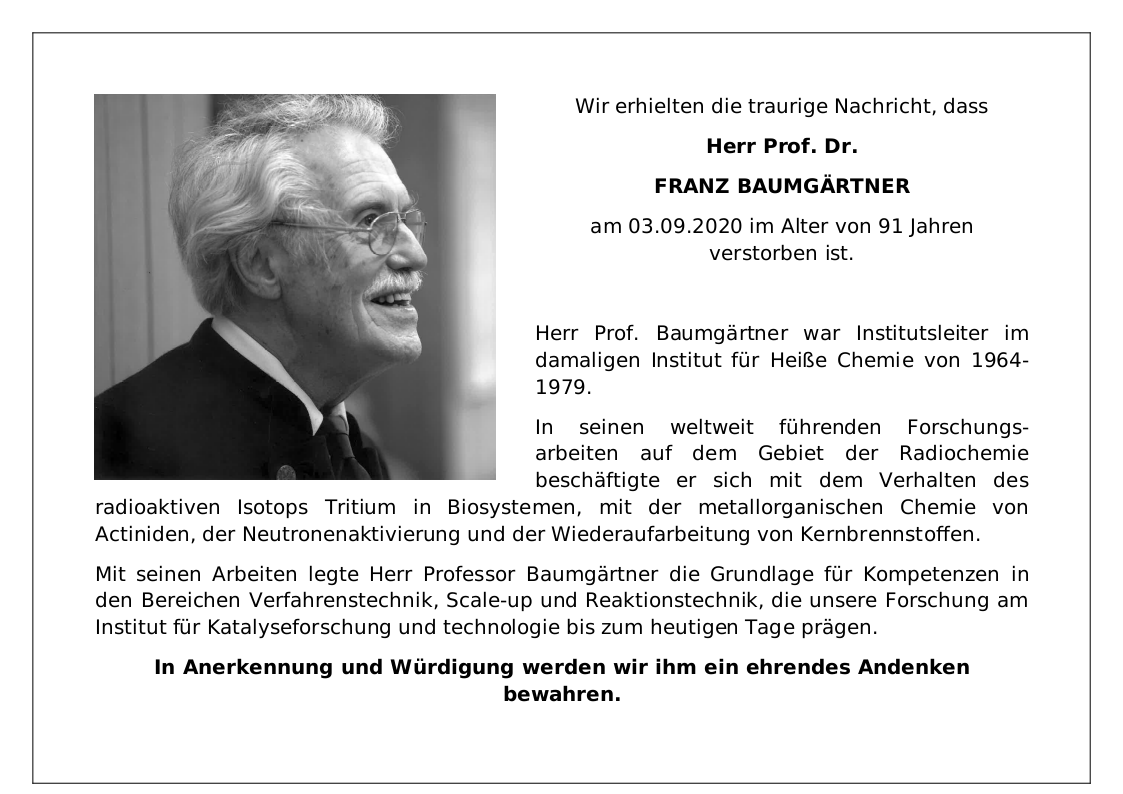 Nachruf Baumgaertner