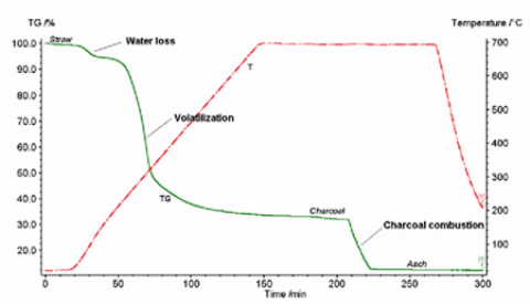 Thermogramm Weizenstroh